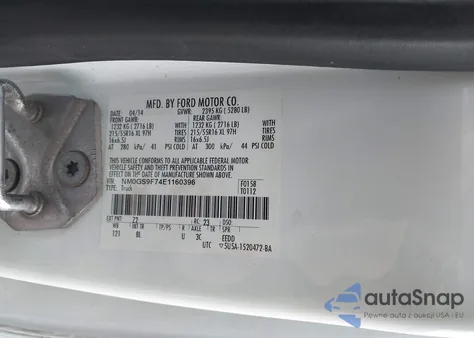 2014 Ford Transit Connect Xlt z USA, uszkodzony, nr VIN NM0GS9F74E1160396